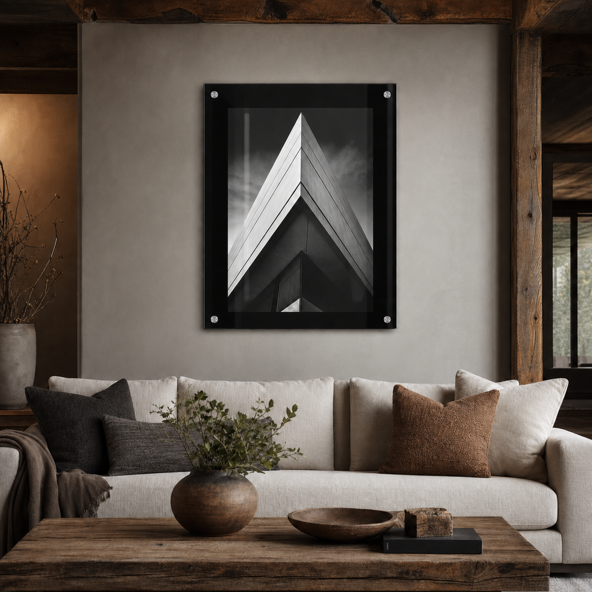 Black Floating Acrylic Picture Frame - Straight Corners revised product photo