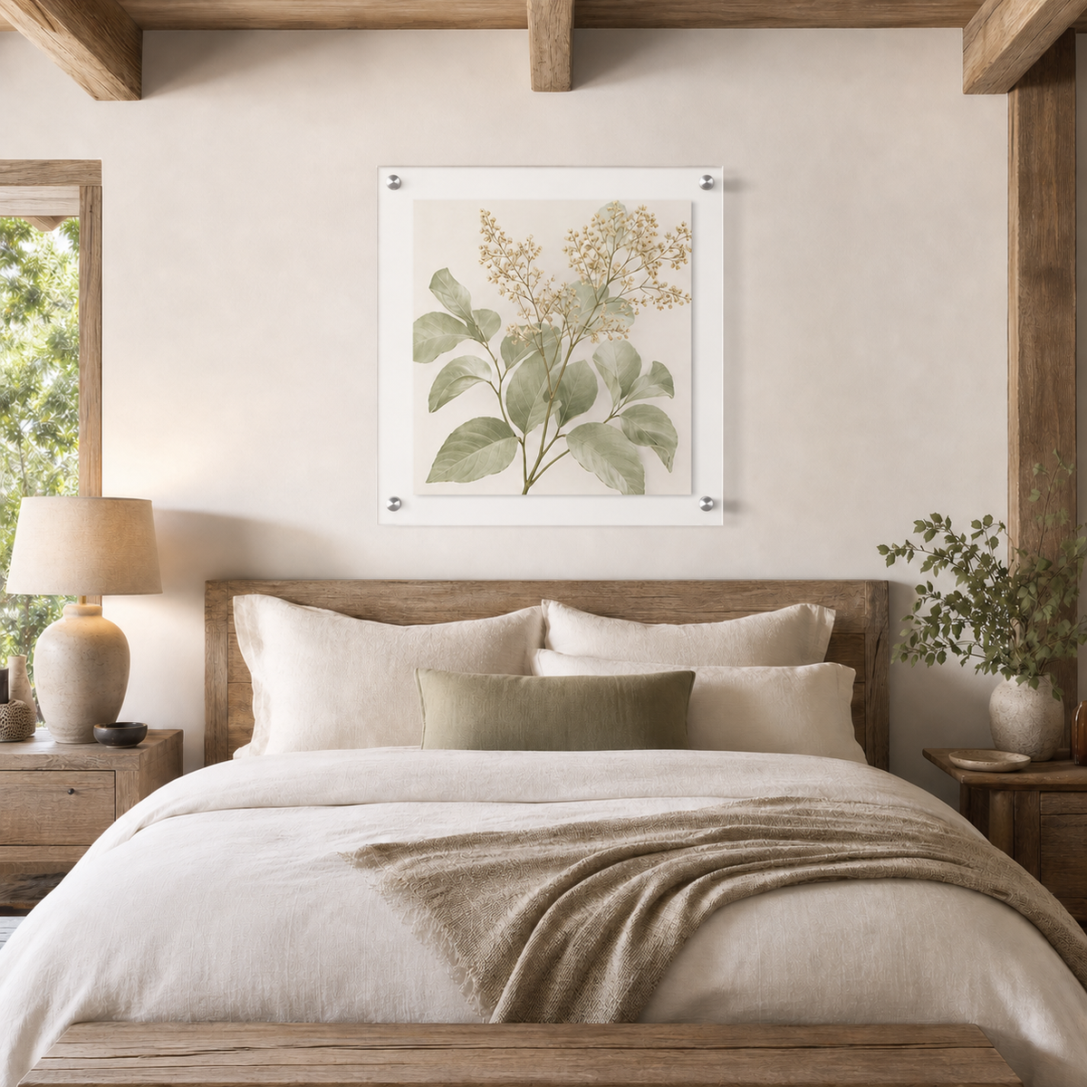 White Floating Acrylic Picture Frame - Straight Corners revised product photo
